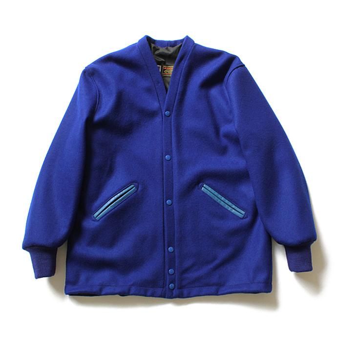 123099391 SKOOKUM(スクーカム) / EHS別注 Vネックメルトンジャケット - Royal 01