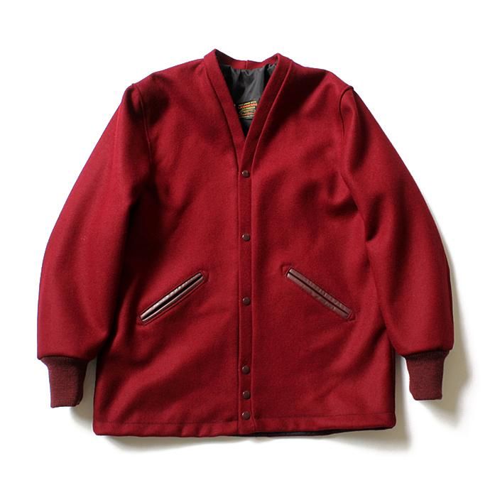 Other Brands SKOOKUM(スクーカム) / EHS別注 Vネックメルトンジャケット - Dark Cardinal 01