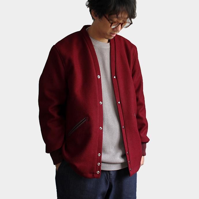 Other Brands SKOOKUM(スクーカム) / EHS別注 Vネックメルトンジャケット - Dark Cardinal 02