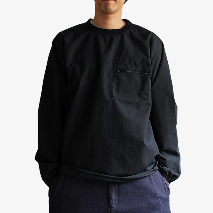 123144715 Powderhorn Mountaineering / Shelled Crew ナイロンシェル クルーネックプルオーバー - Navy 02