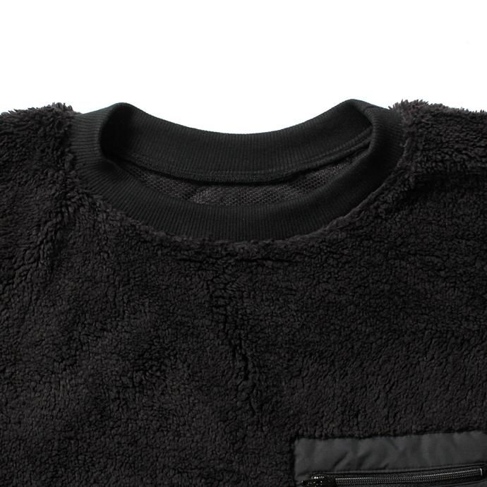 Powderhorn Mountaineering Pile Crew フリース クルーネックプルオーバー - Black 02