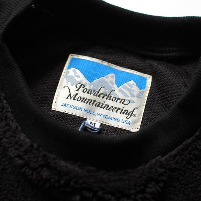 Powderhorn Mountaineering Pile Crew フリース クルーネックプルオーバー - Black 02