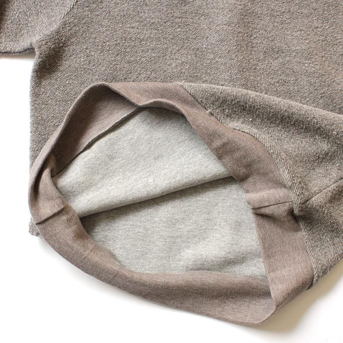 blurhms BHS-C17FW19 Tweed Fleece Bottle-Neck - C.Grey ツイードフリースボトルネック グレー 02