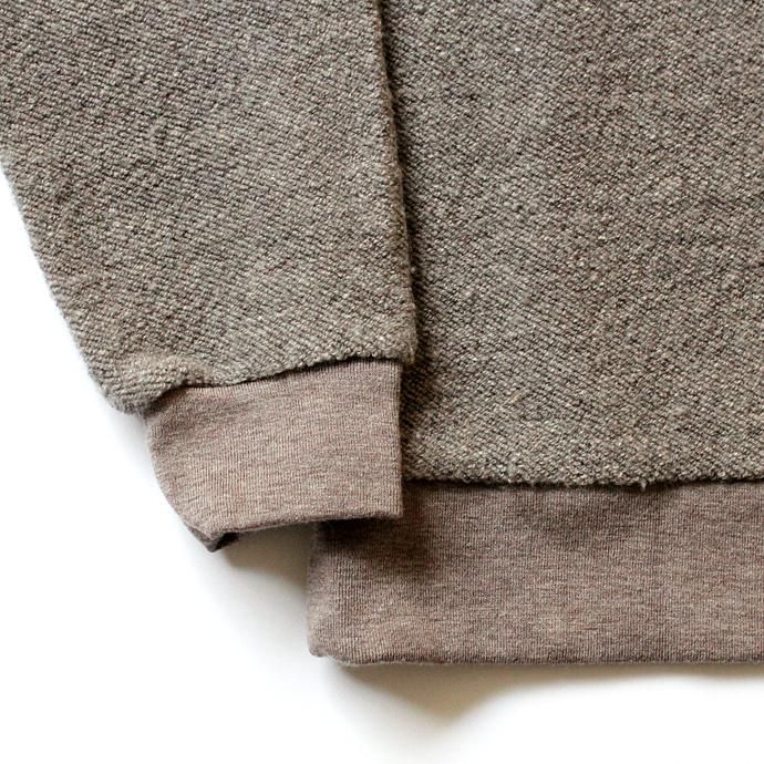 blurhms BHS-C17FW19 Tweed Fleece Bottle-Neck - C.Grey ツイードフリースボトルネック グレー 02