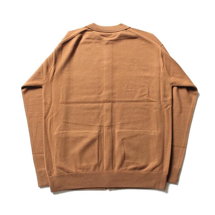 123586920 crepuscule / L/S Knit Polo カシミア混ボタンフロントウールニットポロ 1703-008 全4色 02