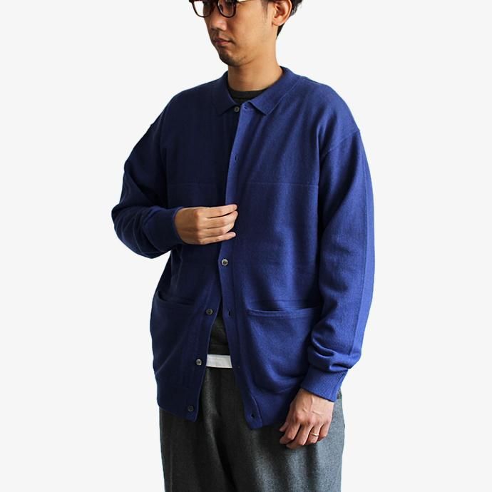 123586920 crepuscule / L/S Knit Polo カシミア混ボタンフロントウールニットポロ 1703-008 全4色 02