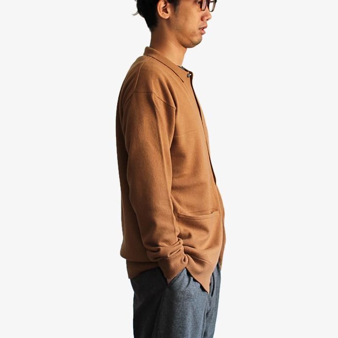 123586920 crepuscule / L/S Knit Polo カシミア混ボタンフロントウールニットポロ 1703-008 全4色 02