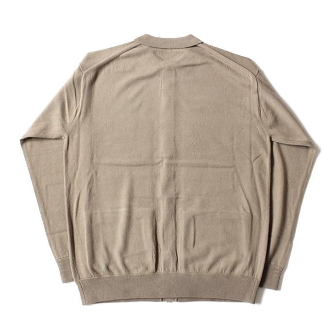 123586920 crepuscule / L/S Knit Polo カシミア混ボタンフロントウールニットポロ 1703-008 全4色 02
