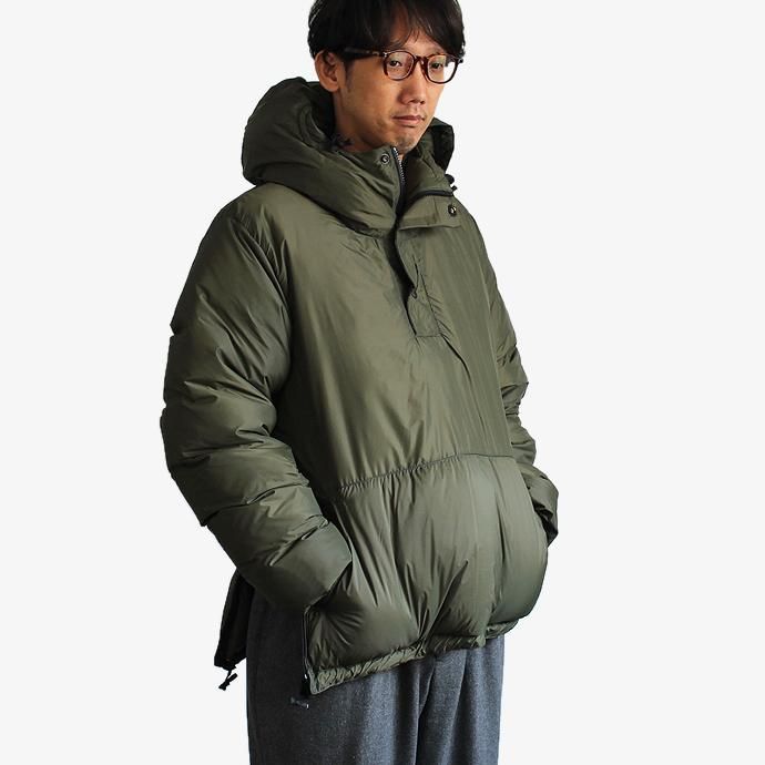 Other Brands Crescent Down Works / EHS別注 プルオーバーダウンパーカー - Olive 02