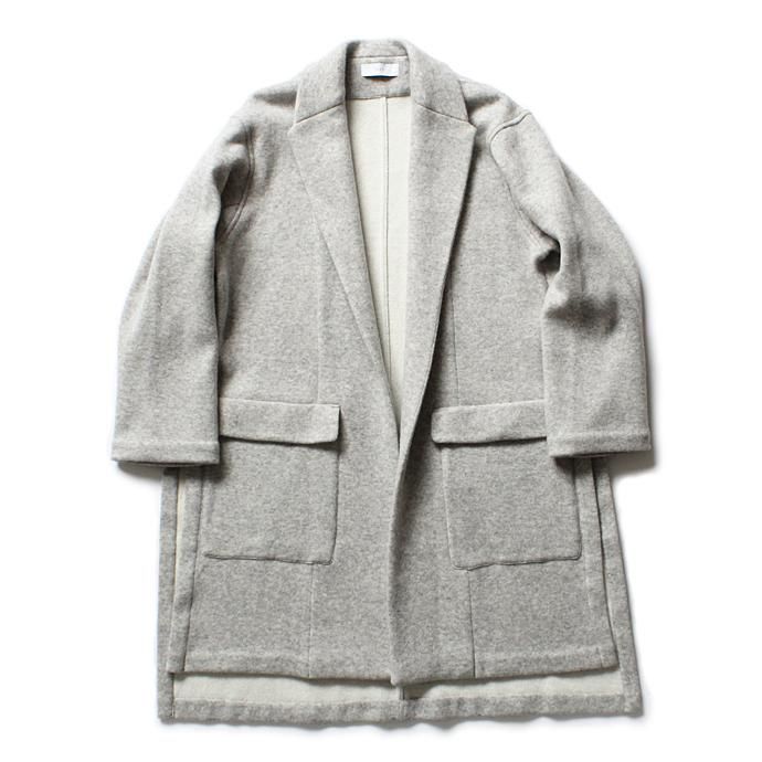 THEE w-face knit gown coat ダブルフェイスニットガウンコート DF-CO-02 Gray<img class='new_mark_img2' src='//img.shop-pro.jp/img/new/icons47.gif' style='border:none;display:inline;margin:0px;padding:0px;width:auto;' /> 01