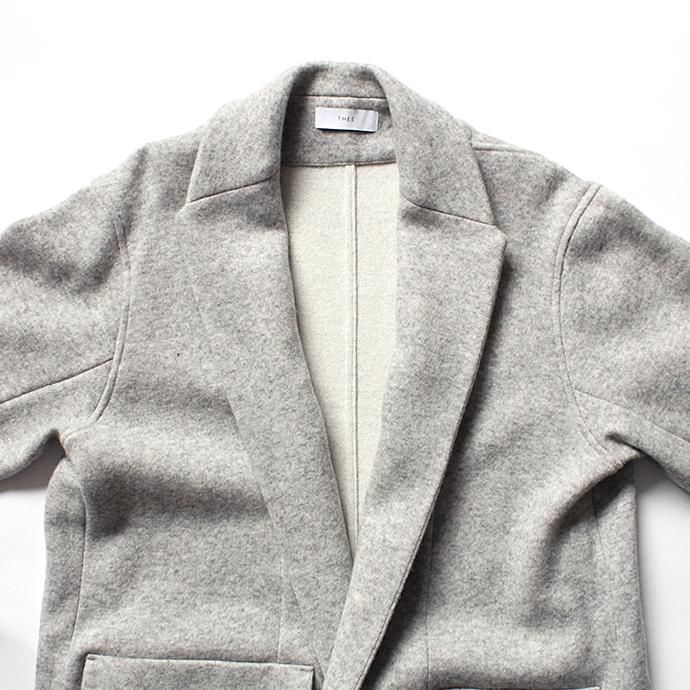 THEE w-face knit gown coat ダブルフェイスニットガウンコート DF-CO-02 Gray<img class='new_mark_img2' src='//img.shop-pro.jp/img/new/icons47.gif' style='border:none;display:inline;margin:0px;padding:0px;width:auto;' /> 02