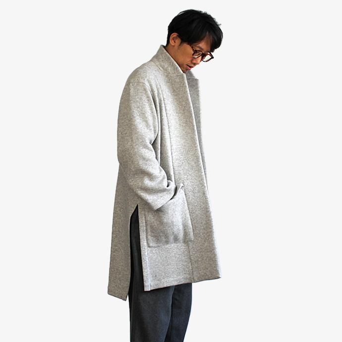 THEE w-face knit gown coat ダブルフェイスニットガウンコート DF-CO-02 Gray<img class='new_mark_img2' src='//img.shop-pro.jp/img/new/icons47.gif' style='border:none;display:inline;margin:0px;padding:0px;width:auto;' /> 02