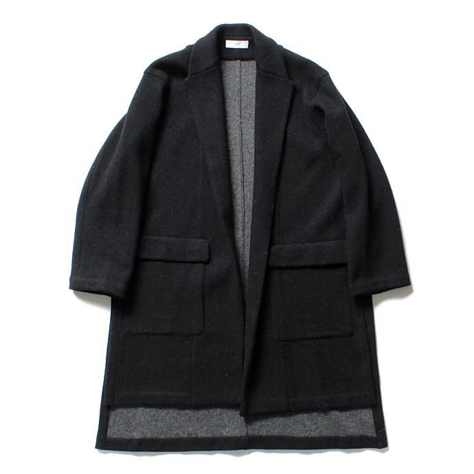 124034395 THEE(シー)/ w-face knit gown coat ダブルフェイスニットガウンコート DF-CO-02 Black<img class='new_mark_img2' src='//img.shop-pro.jp/img/new/icons47.gif' style='border:none;display:inline;margin:0px;padding:0px;width:auto;' /> 01