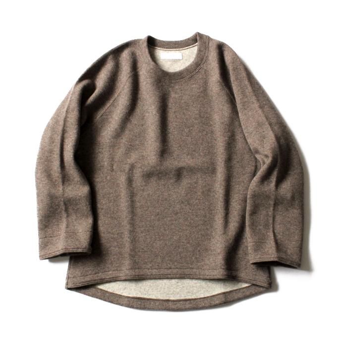 124034711 THEE(シー)/ w-face crewneck knit ダブルフェイスクルーネックニット DF-KT-01 Brown<img class='new_mark_img2' src='//img.shop-pro.jp/img/new/icons47.gif' style='border:none;display:inline;margin:0px;padding:0px;width:auto;' /> 01