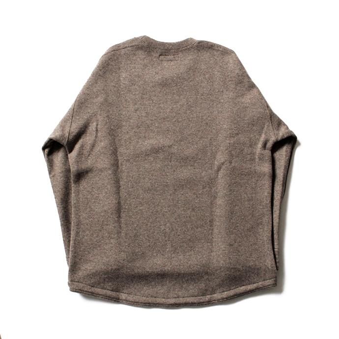124034711 THEE(シー)/ w-face crewneck knit ダブルフェイスクルーネックニット DF-KT-01 Brown<img class='new_mark_img2' src='//img.shop-pro.jp/img/new/icons47.gif' style='border:none;display:inline;margin:0px;padding:0px;width:auto;' /> 02
