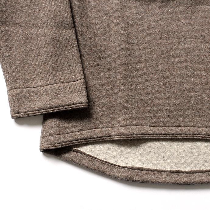 124034711 THEE(シー)/ w-face crewneck knit ダブルフェイスクルーネックニット DF-KT-01 Brown<img class='new_mark_img2' src='//img.shop-pro.jp/img/new/icons47.gif' style='border:none;display:inline;margin:0px;padding:0px;width:auto;' /> 02