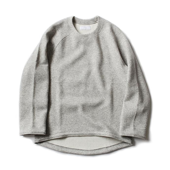 THEE w-face crewneck knit ダブルフェイスクルーネックニット DF-KT-01 Gray 01