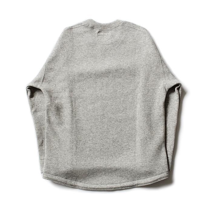 THEE w-face crewneck knit ダブルフェイスクルーネックニット DF-KT-01 Gray 02