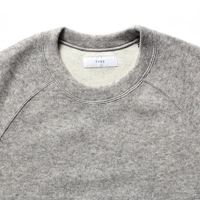 THEE w-face crewneck knit ダブルフェイスクルーネックニット DF-KT-01 Gray 02