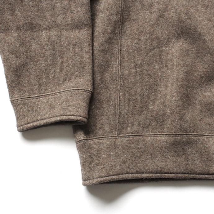 THEE w-face hoodie knit ダブルフェイスフーディーニット DF-KT-02 Brown 02