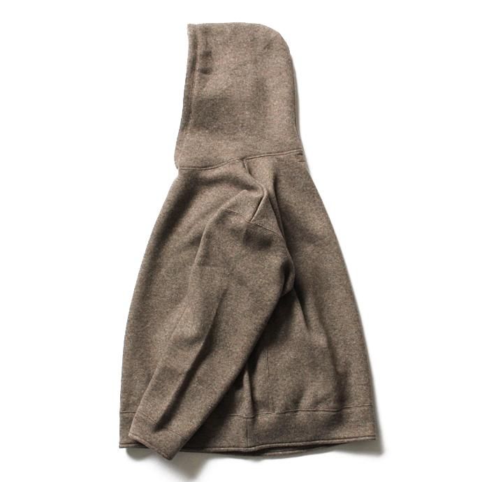 THEE w-face hoodie knit ダブルフェイスフーディーニット DF-KT-02 Brown 02