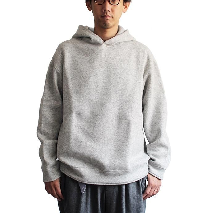 THEE w-face hoodie knit ダブルフェイスフーディーニット DF-KT-02 Gray<img class='new_mark_img2' src='//img.shop-pro.jp/img/new/icons47.gif' style='border:none;display:inline;margin:0px;padding:0px;width:auto;' /> 02