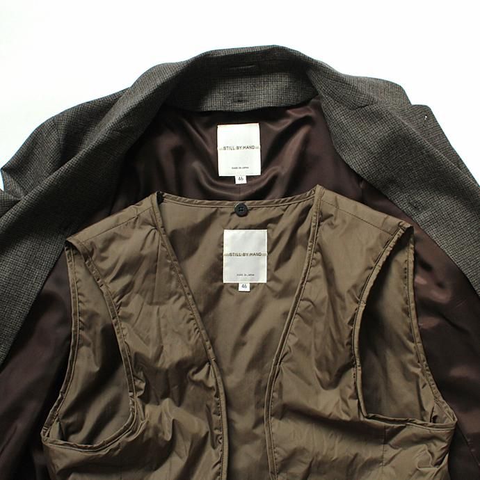 124153270 STILL BY HAND / シンサレートライナー付き 千鳥ジャケット JK0174 BRN<img class='new_mark_img2' src='//img.shop-pro.jp/img/new/icons47.gif' style='border:none;display:inline;margin:0px;padding:0px;width:auto;' /> 02