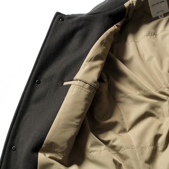 STILL BY HAND シンサレート中綿入り メルトンフーデッドコート CO0174 - 全2色<img class='new_mark_img2' src='//img.shop-pro.jp/img/new/icons47.gif' style='border:none;display:inline;margin:0px;padding:0px;width:auto;' /> 02