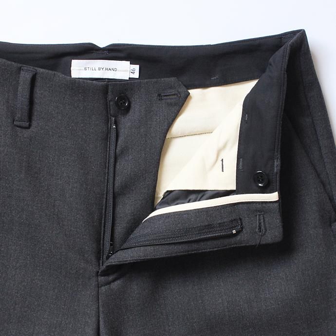 STILL BY HAND ウール混ダブルクロス ワンタックパンツ PT0374 - 全2色<img class='new_mark_img2' src='//img.shop-pro.jp/img/new/icons47.gif' style='border:none;display:inline;margin:0px;padding:0px;width:auto;' /> 02