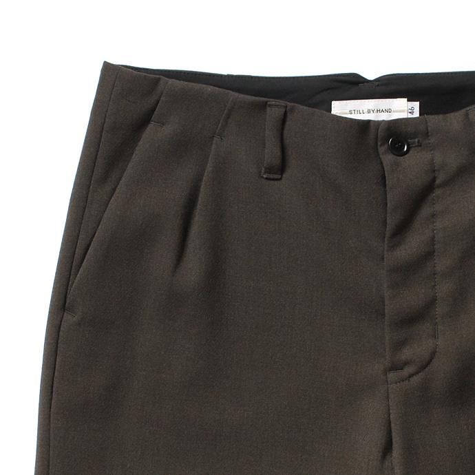 STILL BY HAND ウール混ダブルクロス ワンタックパンツ PT0374 - 全2色<img class='new_mark_img2' src='//img.shop-pro.jp/img/new/icons47.gif' style='border:none;display:inline;margin:0px;padding:0px;width:auto;' /> 02