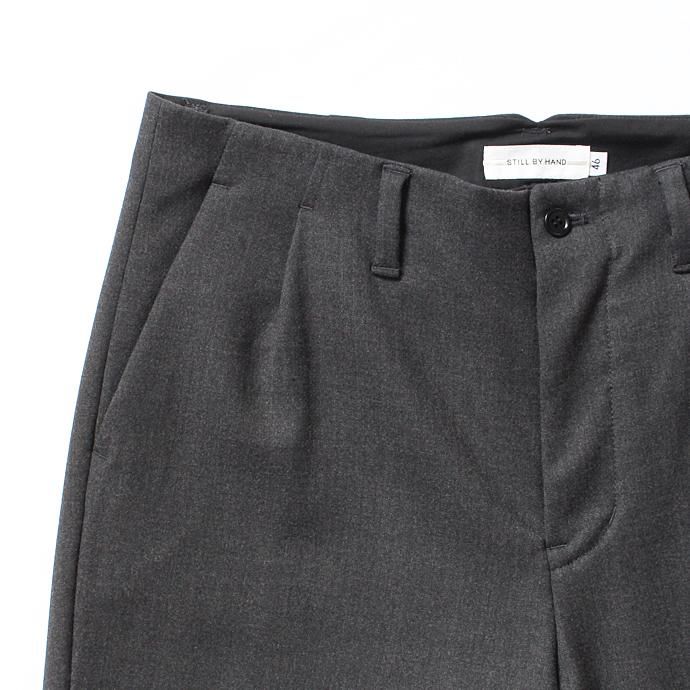 STILL BY HAND ウール混ダブルクロス ワンタックパンツ PT0374 - 全2色<img class='new_mark_img2' src='//img.shop-pro.jp/img/new/icons47.gif' style='border:none;display:inline;margin:0px;padding:0px;width:auto;' /> 02