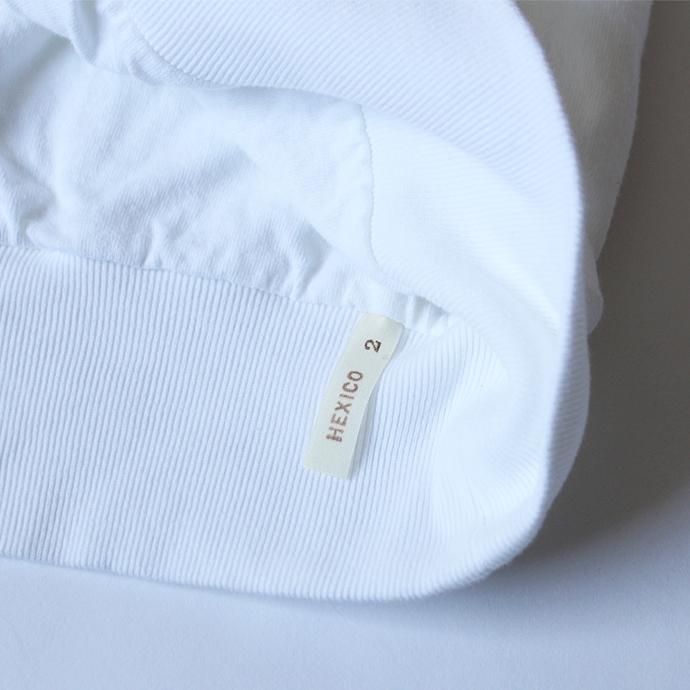 Hexico Deformer Tee Ex. 2 Hanes LS リメイクダブルフェイスカットソー - ホワイト 02