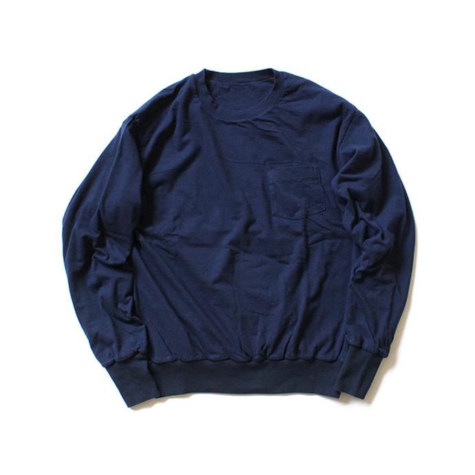 124506949 Hexico / Deformer Tee Ex. 2 Hanes LS リメイクダブルフェイスカットソー - ネイビー 01