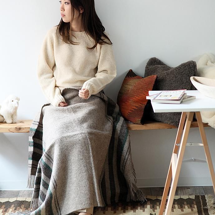 Silkeborg Plaids Silkeborg Plaids(シルケボー・プレイド) / ウール ニーラグ DANAJA - 0176 グリーン<img class='new_mark_img2' src='//img.shop-pro.jp/img/new/icons47.gif' style='border:none;display:inline;margin:0px;padding:0px;width:auto;' /> 02