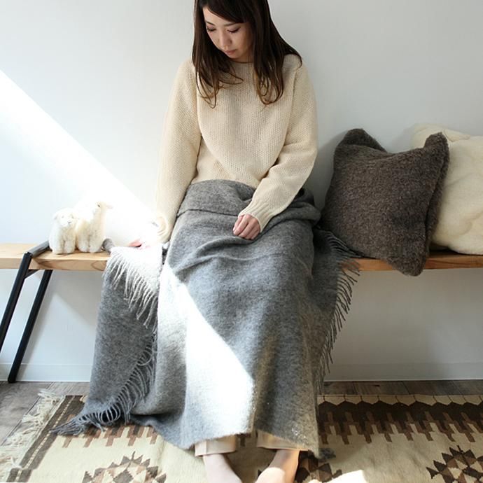 124739356 Silkeborg Plaids(シルケボー・プレイド) / ウール ニーラグ DANAJA - 0116 ダークグレー<img class='new_mark_img2' src='//img.shop-pro.jp/img/new/icons47.gif' style='border:none;display:inline;margin:0px;padding:0px;width:auto;' /> 02