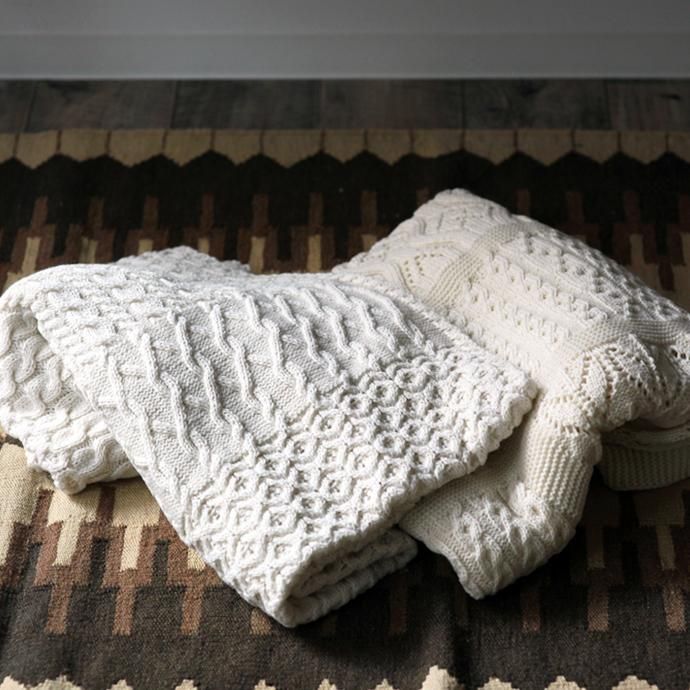 124812834 Blarney Woollen Mills(ブラーニー ウーレンミルズ) / Blarney Aran Patchwork Throw アランパッチワークスロー ひざ掛け<img class='new_mark_img2' src='//img.shop-pro.jp/img/new/icons47.gif' style='border:none;display:inline;margin:0px;padding:0px;width:auto;' /> 02