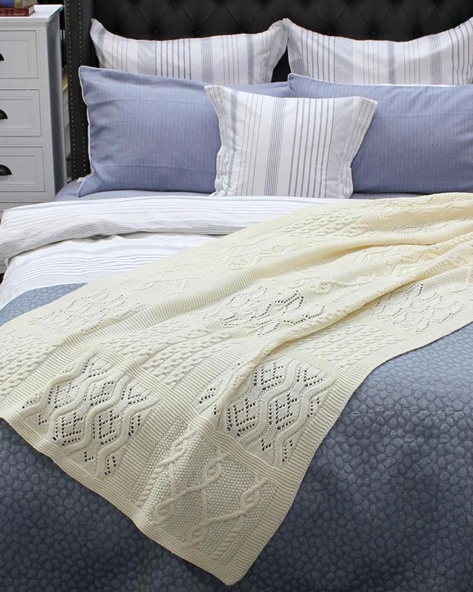 124813074 Blarney Woollen Mills(ブラーニー ウーレンミルズ) / Lace Patchwork Throw レースパッチワークスロー ひざ掛け<img class='new_mark_img2' src='//img.shop-pro.jp/img/new/icons47.gif' style='border:none;display:inline;margin:0px;padding:0px;width:auto;' /> 02