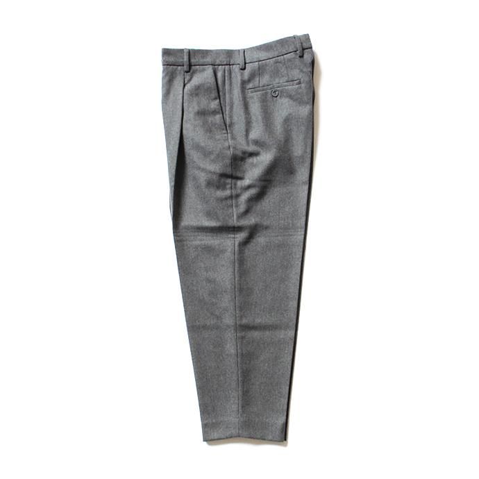 124833507 CEASTERS / 1 Pleat Trousers ワンタックウールパンツ - グレー 02