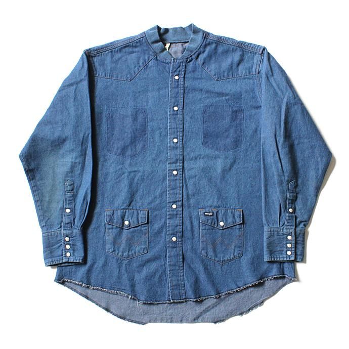 125481978 Hexico / Deformer Ex. Wrangler Indigo Rib リメイクデニムウエスタンシャツ 01<img class='new_mark_img2' src='//img.shop-pro.jp/img/new/icons47.gif' style='border:none;display:inline;margin:0px;padding:0px;width:auto;' /> 01