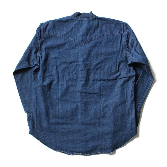 125482111 Hexico / Deformer Ex. Wrangler Indigo Rib リメイクデニムウエスタンシャツ 02 02