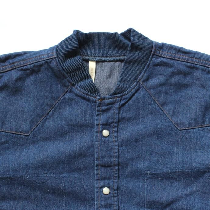 125482111 Hexico / Deformer Ex. Wrangler Indigo Rib リメイクデニムウエスタンシャツ 02 02