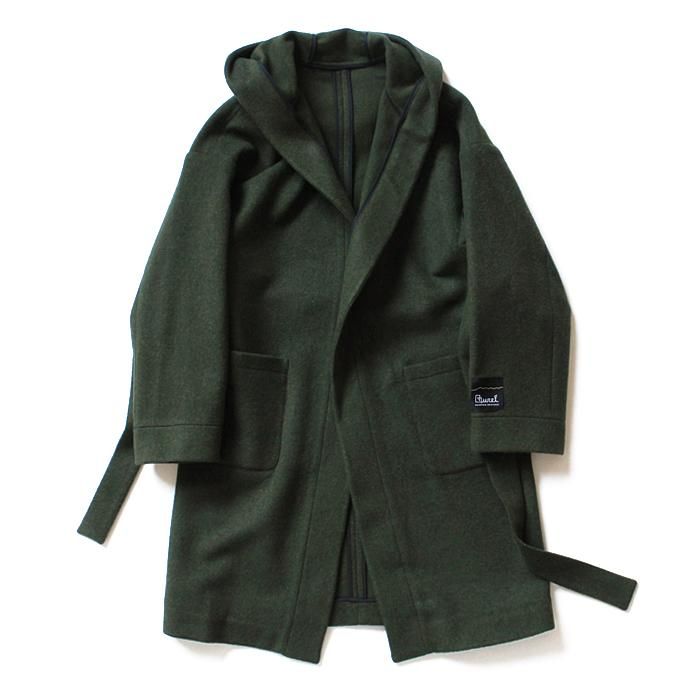 CEASTERS House Coat Hoodie フード付きガウンコート - オリーブ 02