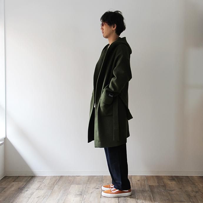 CEASTERS House Coat Hoodie フード付きガウンコート - オリーブ 02