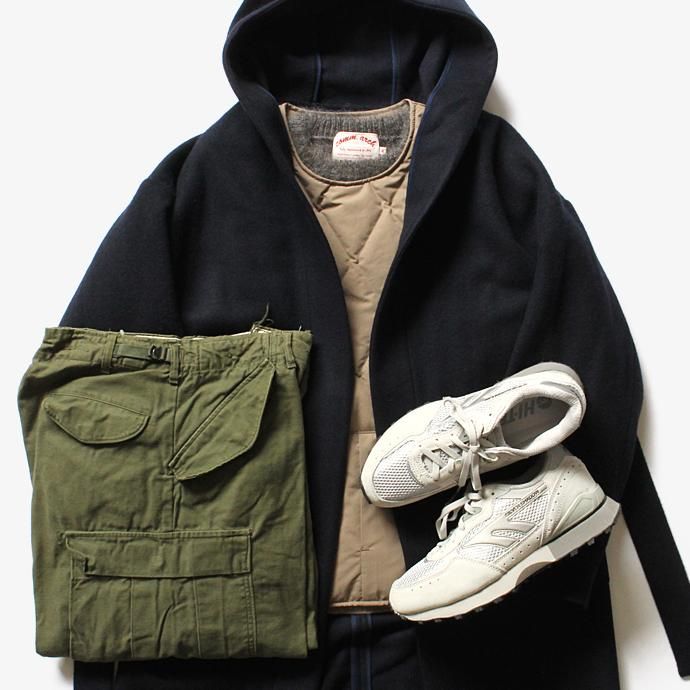 CEASTERS House Coat Hoodie フード付きガウンコート - オリーブ 02