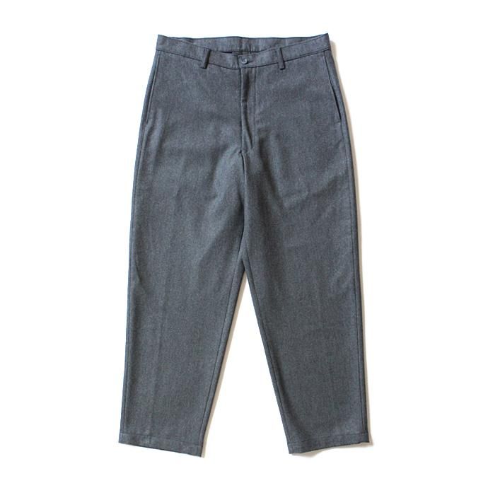 CEASTERS No Pleat Wide Trousers ノータックウールパンツ - グレー 01