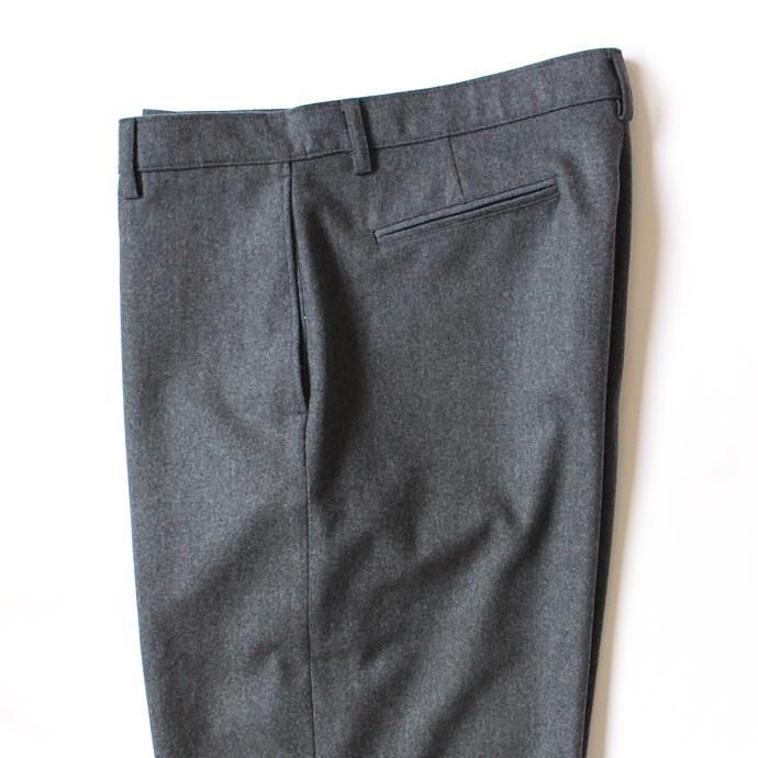 CEASTERS No Pleat Wide Trousers ノータックウールパンツ - グレー 02