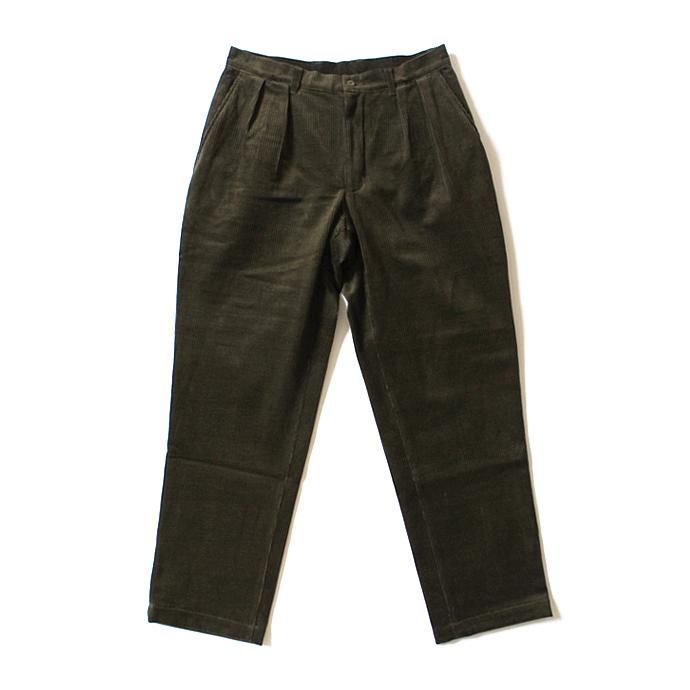 125806977 CEASTERS / 2 Pleats Corduroy Trousers ツータックコーデュロイパンツ - オリーブ<img class='new_mark_img2' src='//img.shop-pro.jp/img/new/icons47.gif' style='border:none;display:inline;margin:0px;padding:0px;width:auto;' /> 01