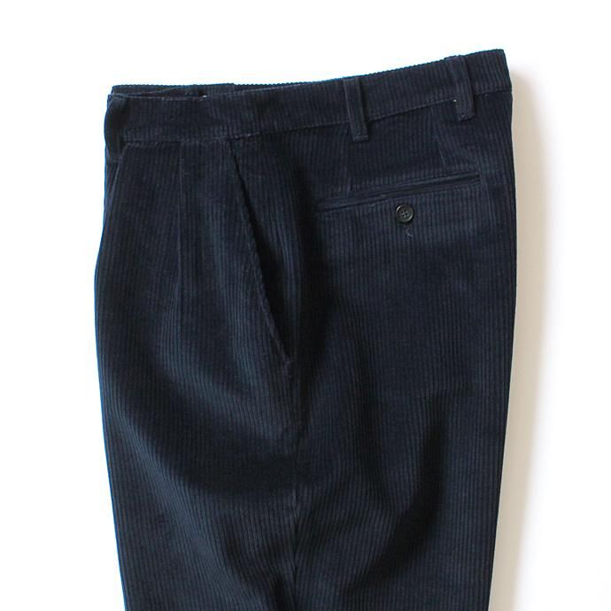 CEASTERS 2 Pleats Corduroy Trousers ツータックコーデュロイパンツ - ネイビー<img class='new_mark_img2' src='//img.shop-pro.jp/img/new/icons47.gif' style='border:none;display:inline;margin:0px;padding:0px;width:auto;' /> 02