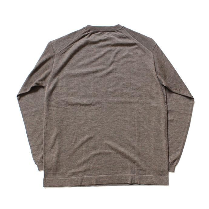 crepuscule wool L/S knit tee ウール ロングスリーブ ニットTシャツ 全2色 1704-002 02