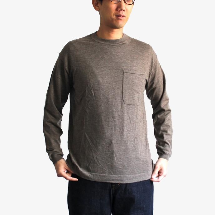 126481213 crepuscule / wool L/S knit tee ウール ロングスリーブ ニットTシャツ 全2色 1704-002<img class='new_mark_img2' src='//img.shop-pro.jp/img/new/icons20.gif' style='border:none;display:inline;margin:0px;padding:0px;width:auto;' /> 02